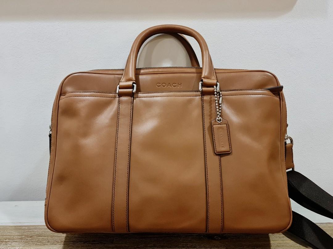 COACH Vintage Leather document bag briefcase crossbody sling