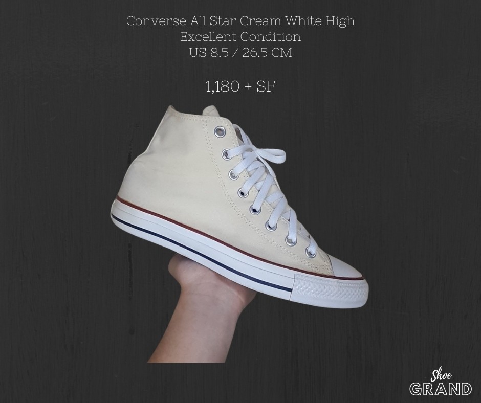 converse all star cream white
