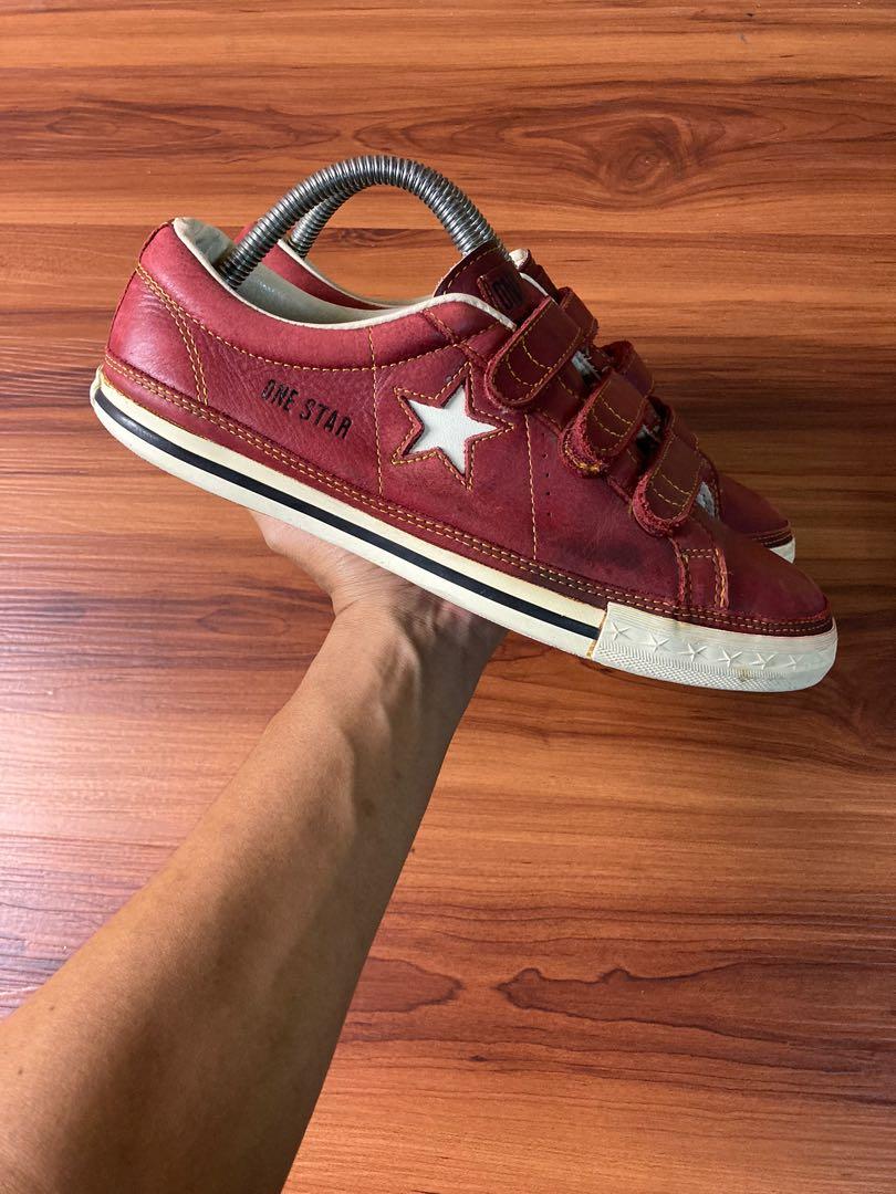 Converse velcro sales red