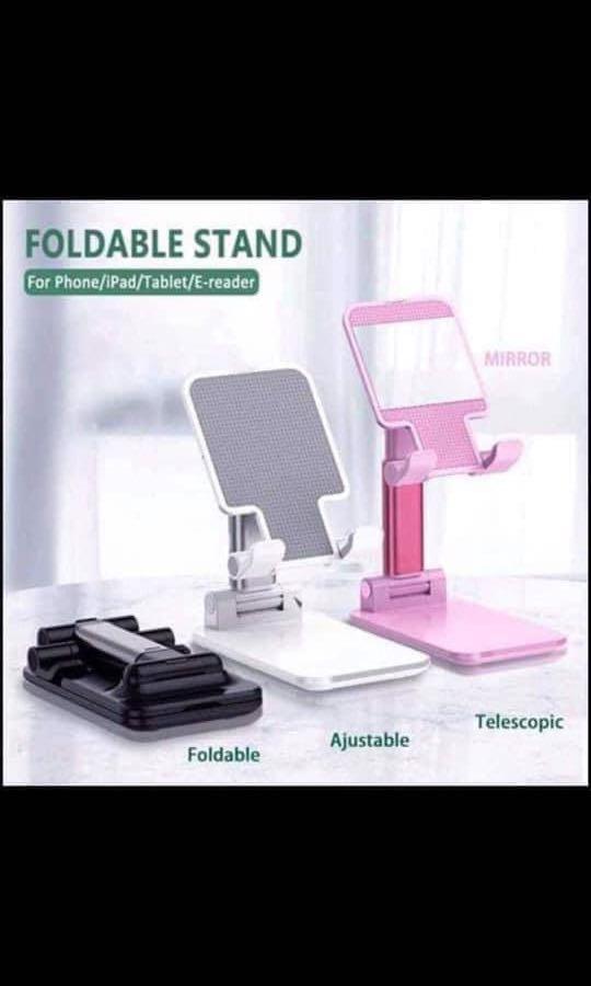 CP Stand (Category: Mounts & Holders) located in Cainta. Submitted by iubelle (Listing ID 1115242744, Image 2). Description: CP Stand: 135php Foldable Stand For Phone/iPad/tablet/e-reader Upgraded Desktop Cellphone Stand Free Up and down, collapsible Color: Black/ White/ Pink/ Green #ss #CPStand #FoldableStand #CPAccessories #MyBelleLabshoppe.