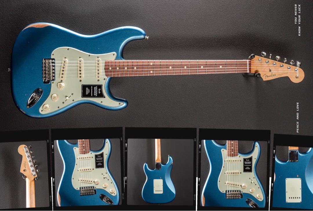 FENDER VINTERA ROAD WORN 60S STRATOCASTER ELECTRIC GUITAR PF FB LAKE PLACID BLUE Rm5799 instalment Ansuran Rm225 x 36 bulan AEON CREDIT