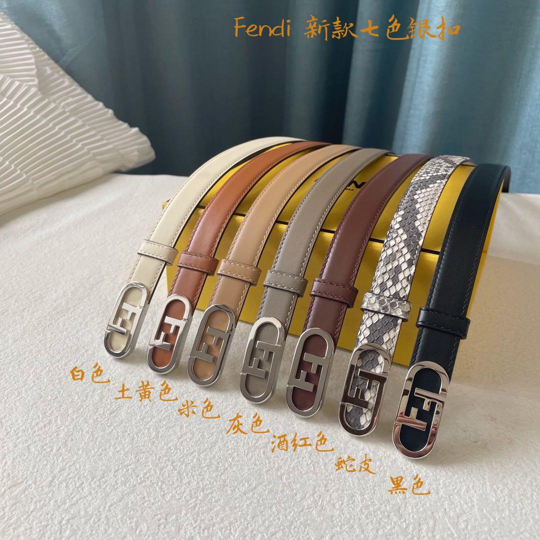 Fendi O lock women belt