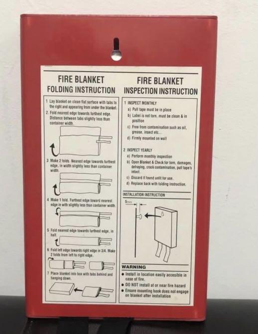 Firechief Kitemarked Fire Blanket 1m X 1m, Rigid Case, White – Small Emergency Fire Blanket For Home, Kitchen, Garage - Kitemark Certified To BS EN 1869 - BPW1/K40 Model - View #3