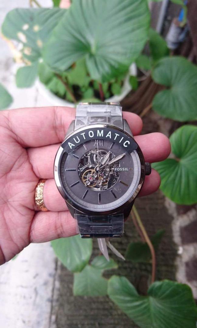 48mm flynn automatic online gunmetal stainless steel watch