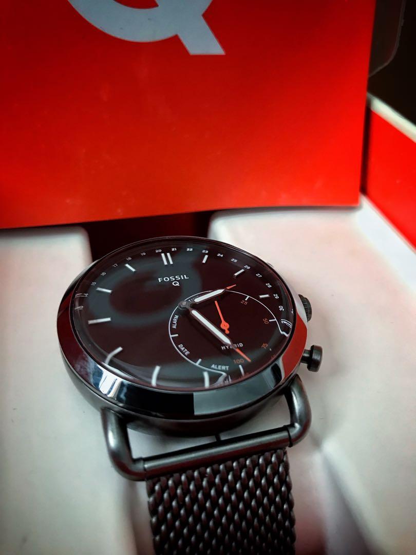 200 net Fossil Hybrid Smartwatch Q Commuter smoke stainless