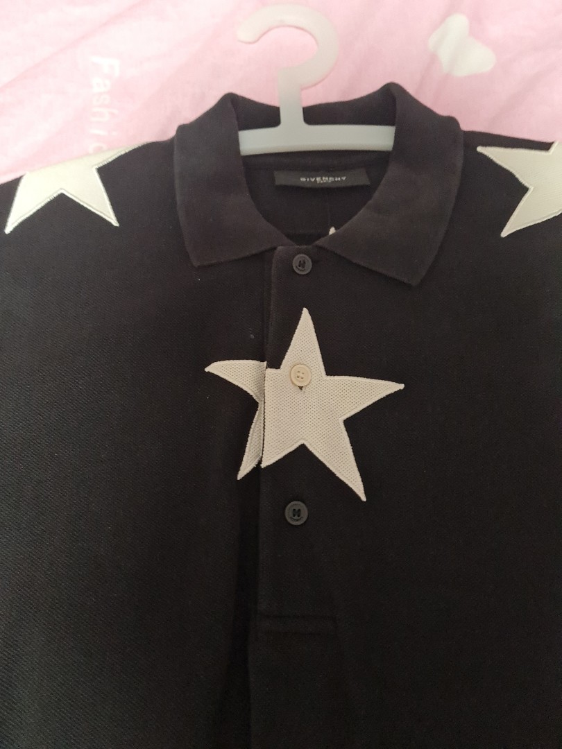 Givenchy star polo t shirt Men s Fashion Tops Sets Tshirts