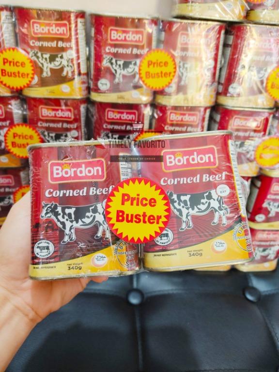 HALAL Imported Bordon Corned Beef 340g (2 pack) (Category: Packaged & Instant Food) located in Pasay City. Submitted by timelyfavorito1 (Listing ID 1115194737, Image 1). Description: Expiration date: 6/11/2022 Make a delightful range of meat recipes with Bordon Corned Beef. This halal beef is a product of Brazil and comes securely sealed in a can. Storage Condition Store in a cool and dry place away from heat، humidity and Sun light or Strong Lig