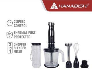 Hanabishi Hand Blender/Mixer HHANDBL-10-3in1