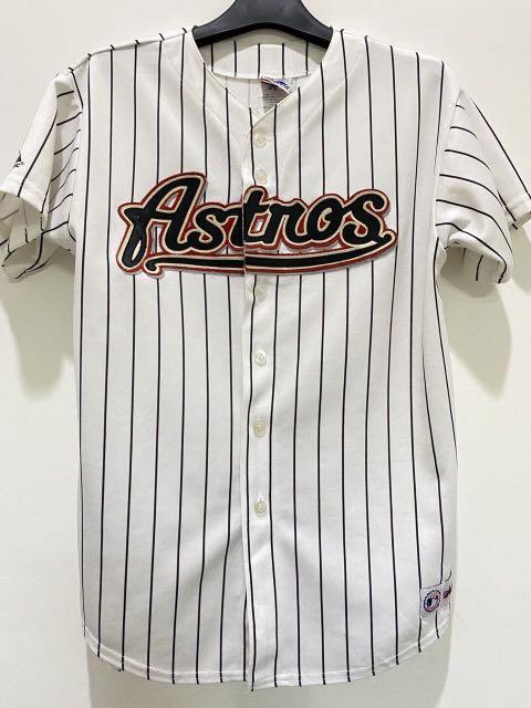 MLB Houston Astros Boys' White Pinstripe Pullover Jersey - XS