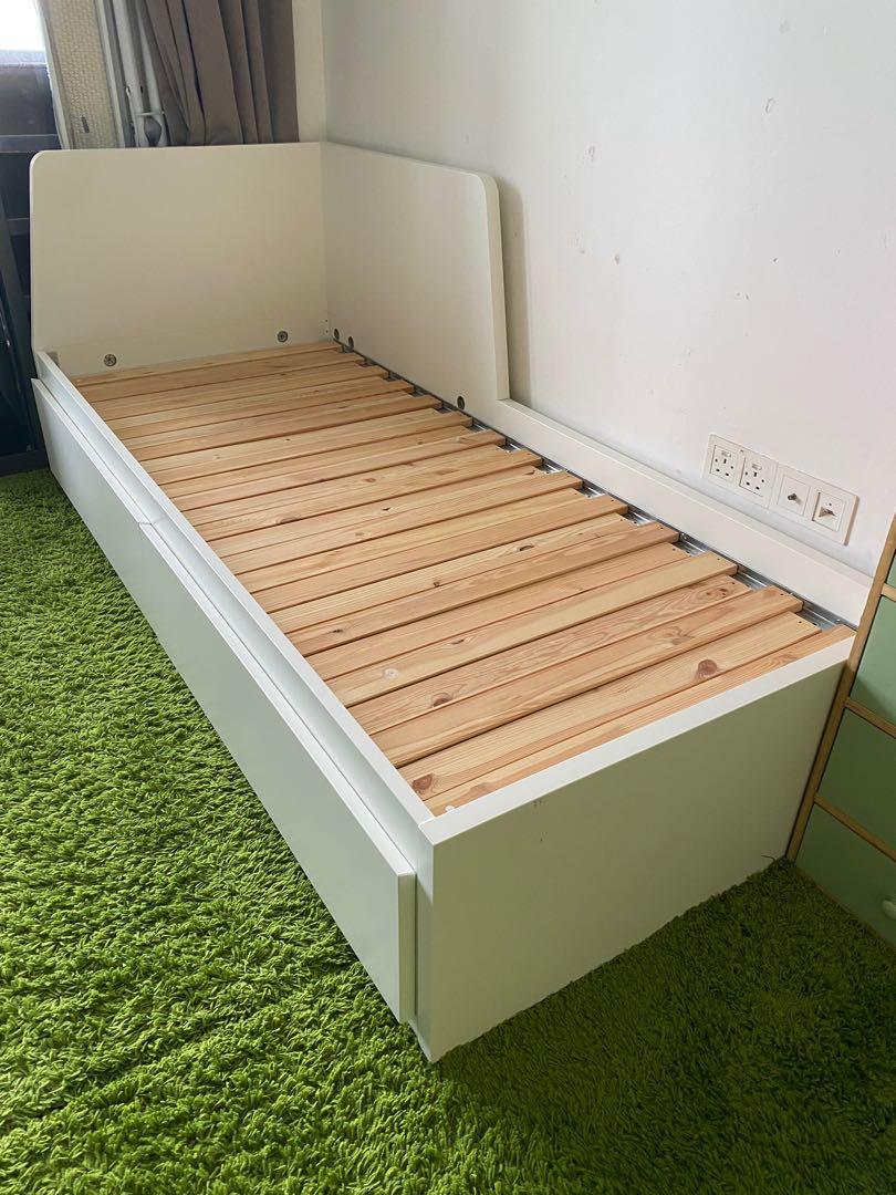 IKEA Flekke Day Bed with 2 drawers, Furniture & Home Living, Furniture