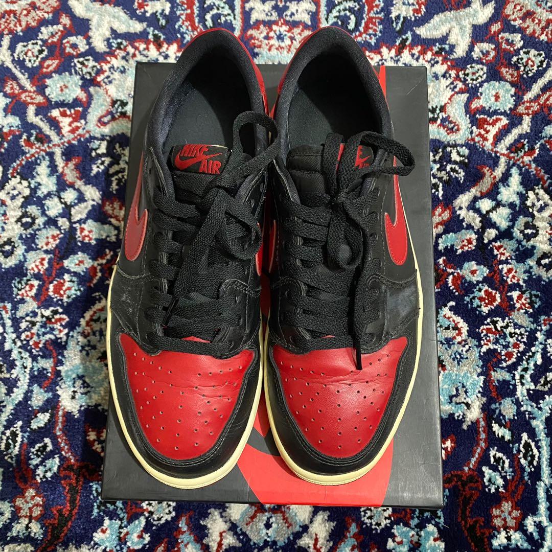 Jordan 1 Low OG Breds, Men's Fashion, Footwear, Sneakers on Carousell