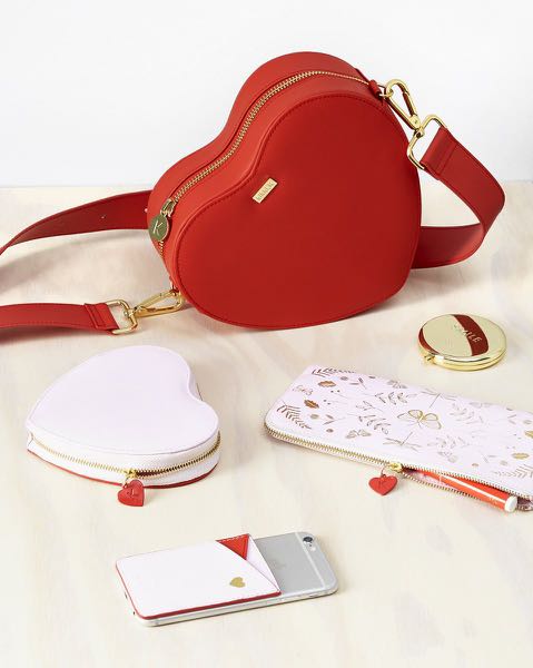 Kikki.K Red Heart Shaped Sling Crossbody Bag