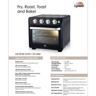 Kyowa Multifunction Air Fryer Oven KW-3850