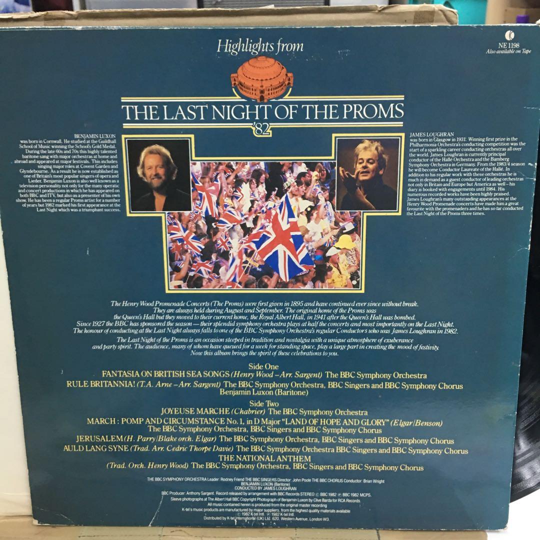 LP classical : BBC - the last night of the Proms, BBC UK pressing