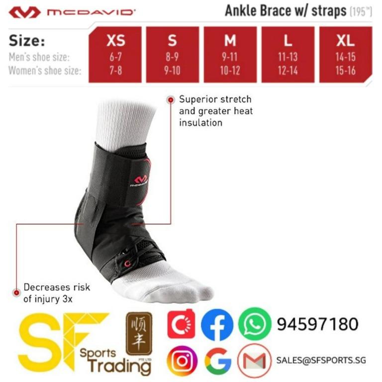 McDavid Ankle Guard Level 3, Health & Nutrition, Braces, Support