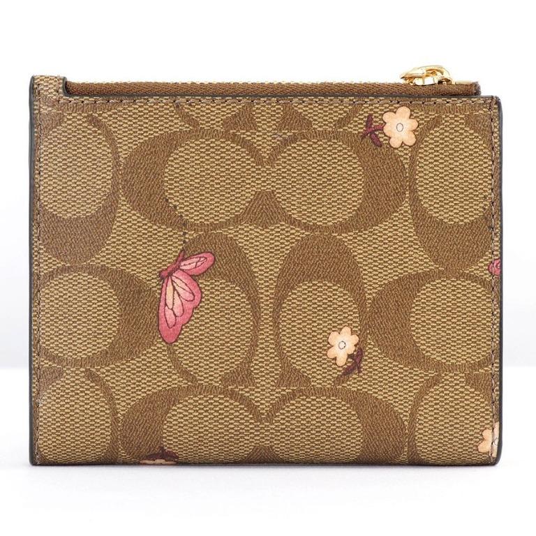 Coach snap card case butterfly shop