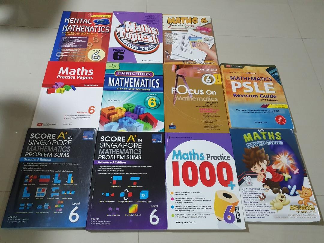 (New) P5 and P6 PSLE Maths and Chinese, Hobbies & Toys, Books ...