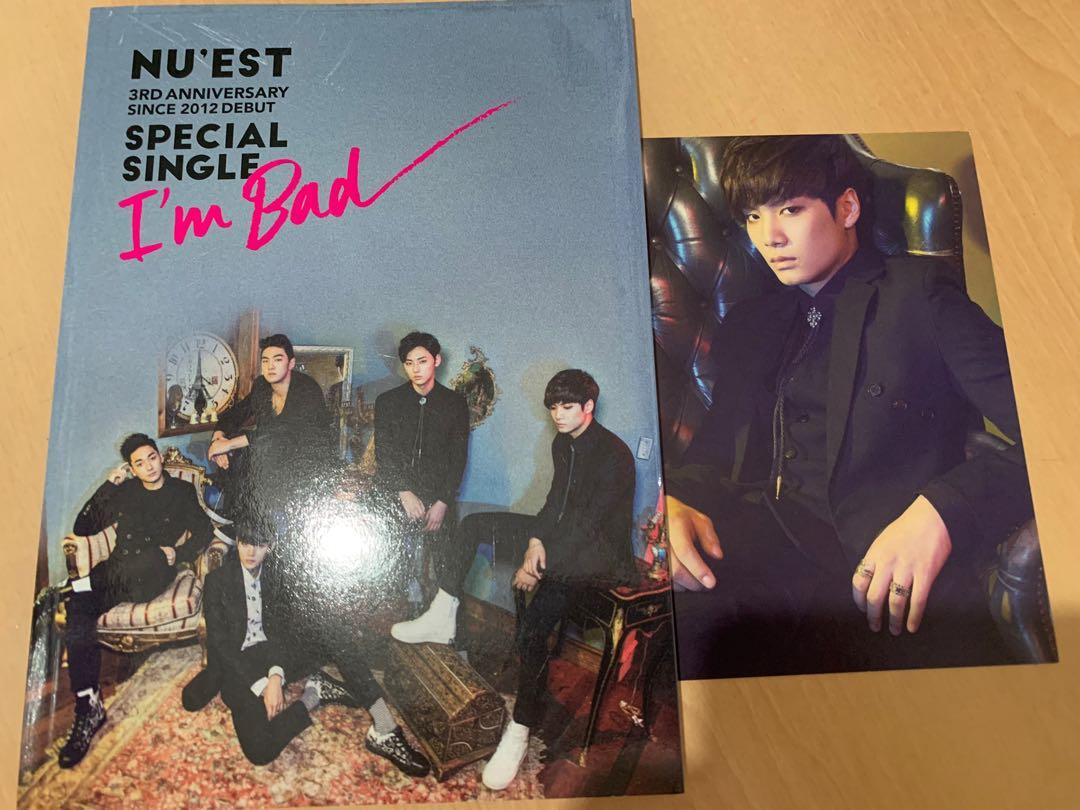 NU'EST] 限量I'm bad special single - JR親簽, 興趣及遊戲, 收藏品及