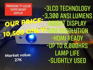 Panasonic LB330 projector 3300 lulmens 3LCD XGA super bright display