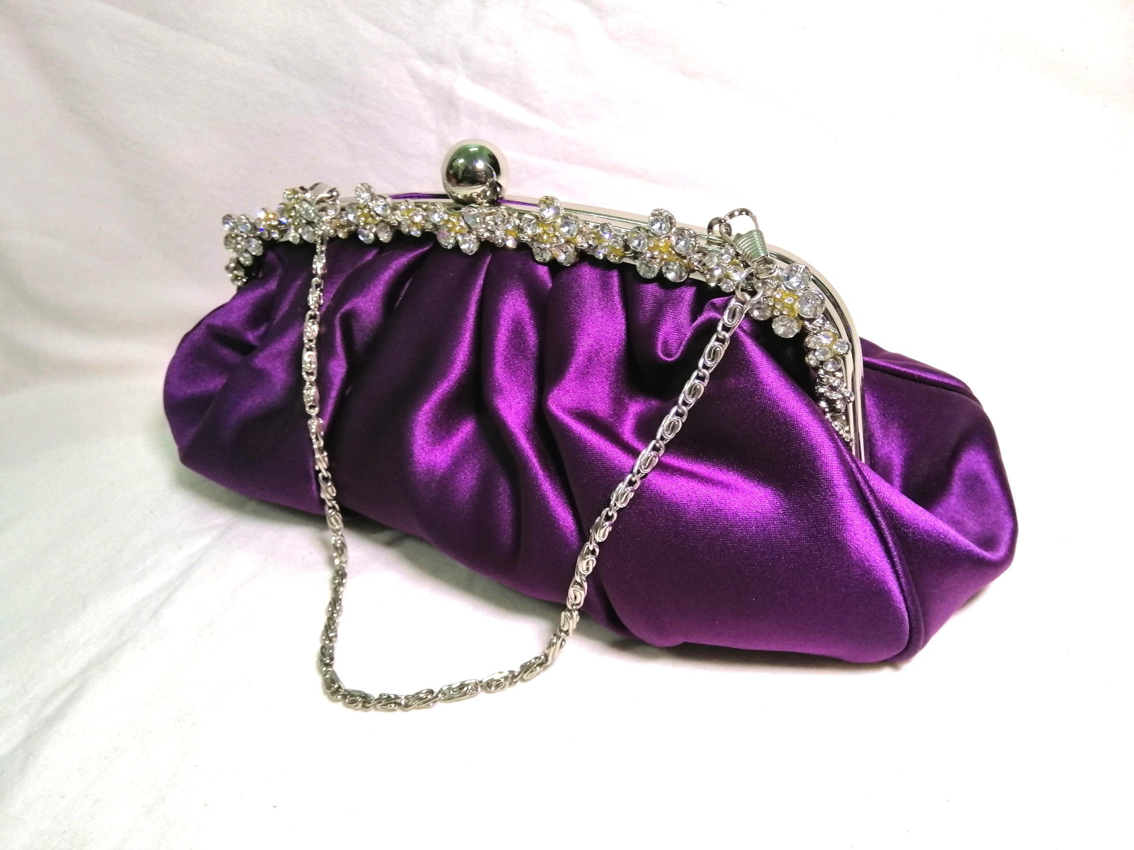 Plum evening bag sale