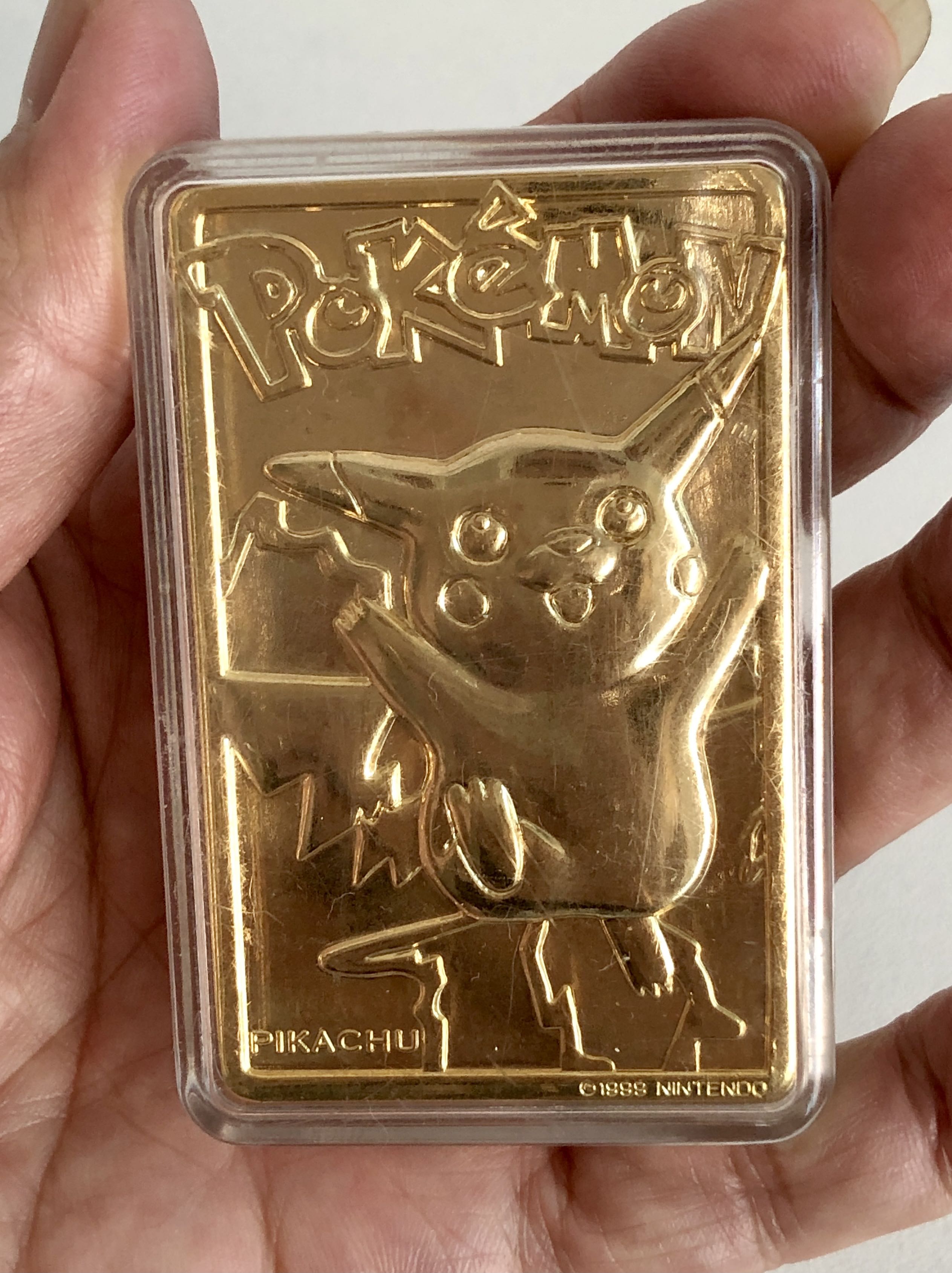 Pokemon 23K Gold Plated Trading Collectible Card Pikachu 1999 Hobbies pokemon-23k-gold-plated-trading-collectible-card-pikachu-1999-hobbies