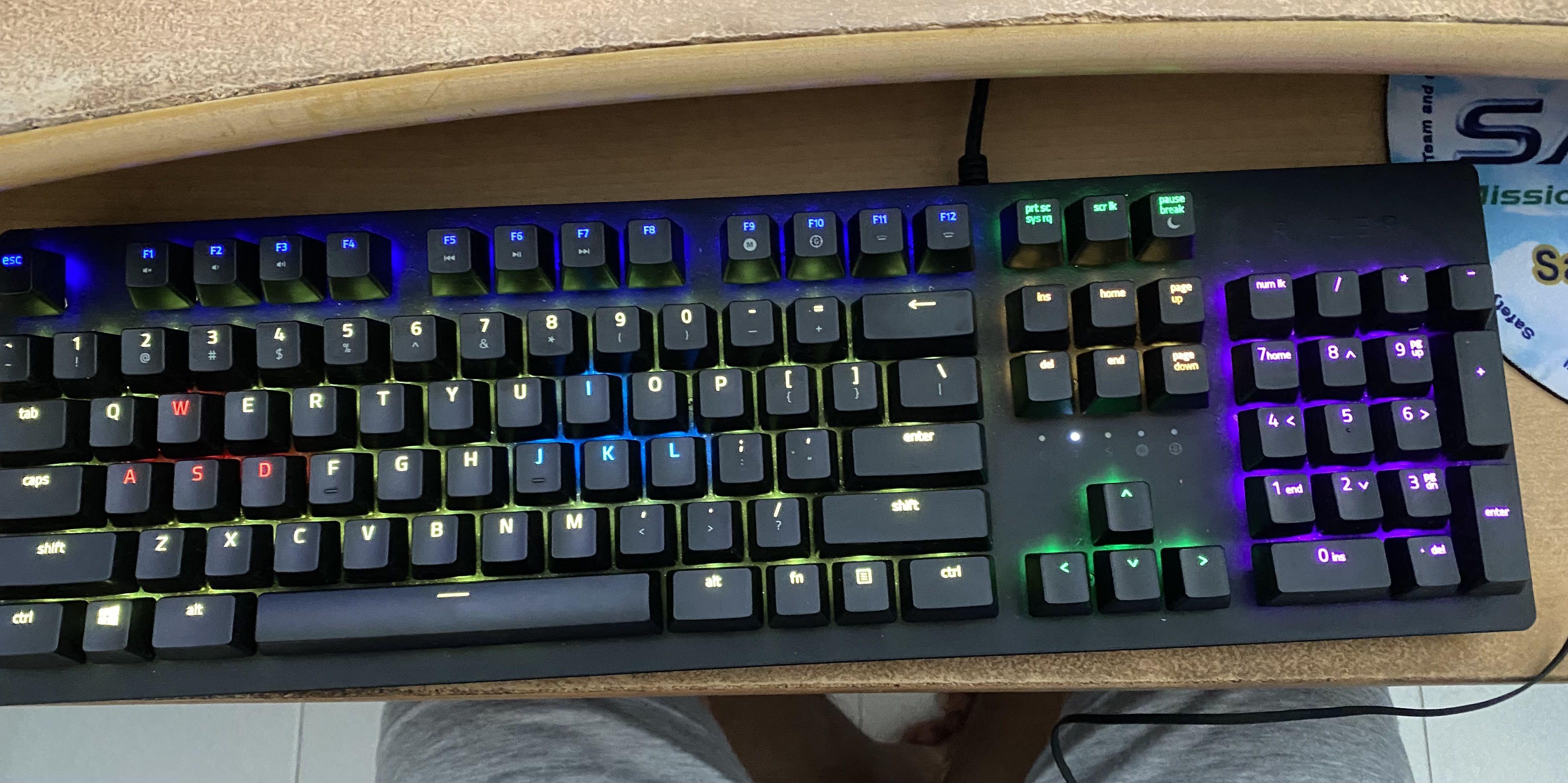 Razer Huntsman V1 mechanical keyboard, Computers & Tech, Parts