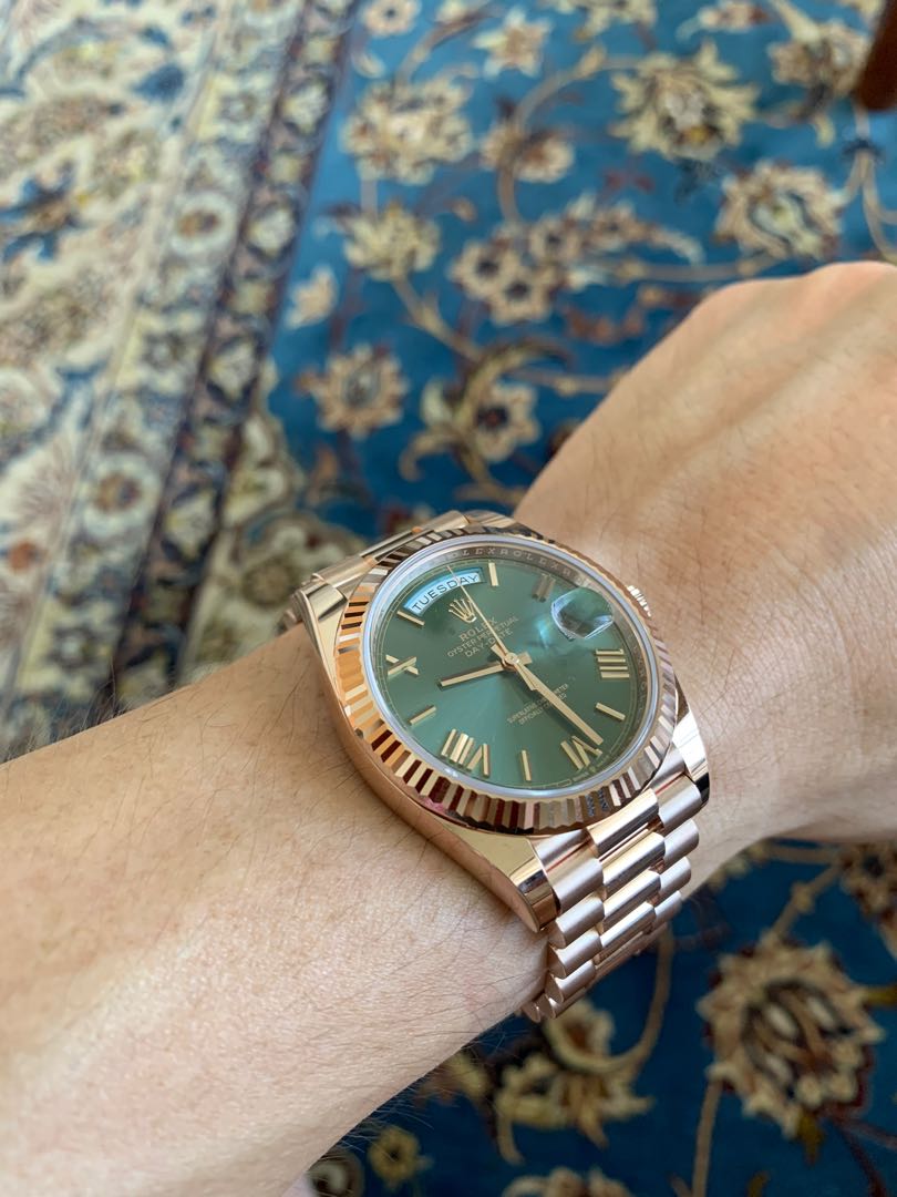 olive dial rolex