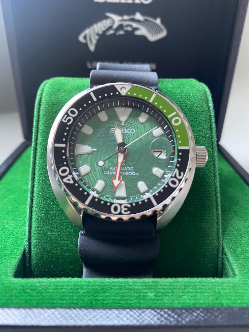 SEIKO ZIMBE 10 GREEN BABY TURTLE SRPD17K1 LIMITED EDITION 999