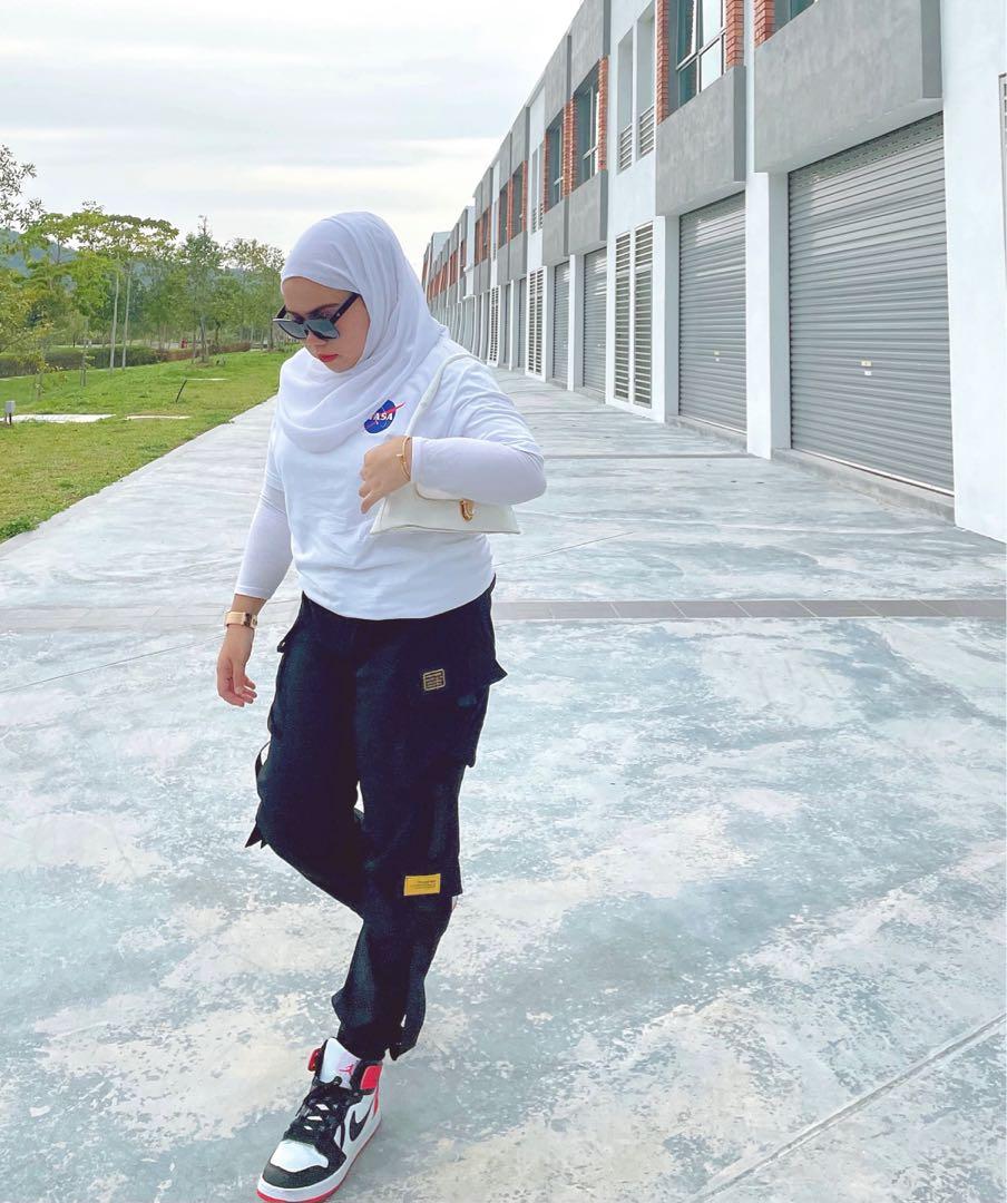 Seluar Cargo Plussize, Women's Fashion 