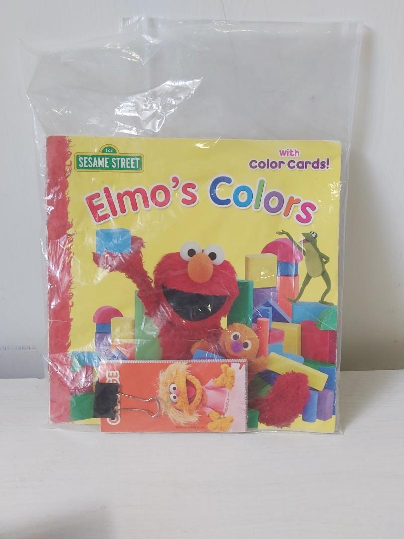 SESAME STREET_Elmo's Colors_with color cards, 興趣及遊戲, 書本 & 文具, 小朋友書