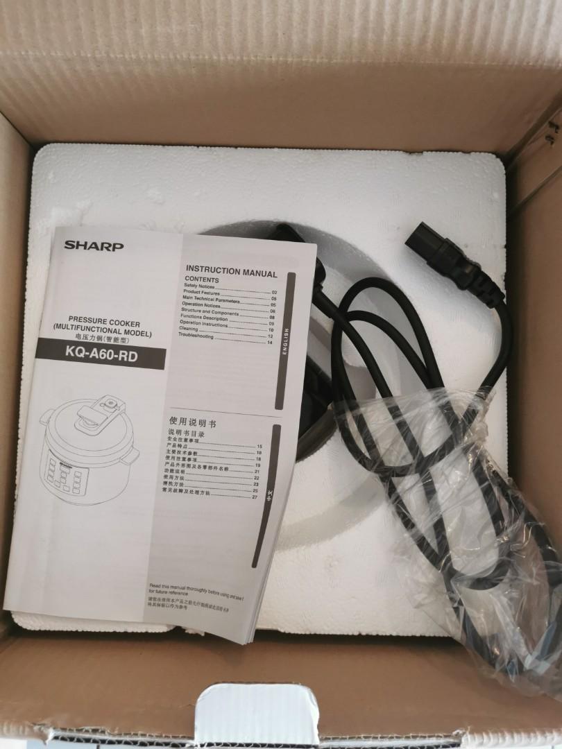 Sharp pressure sales cooker manual