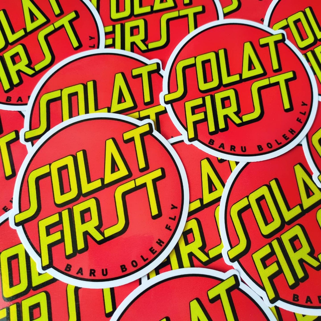 SOLAT FIRST (Santa Cruz parody) vinyl sticker, Motorcycles, Motorcycle ...