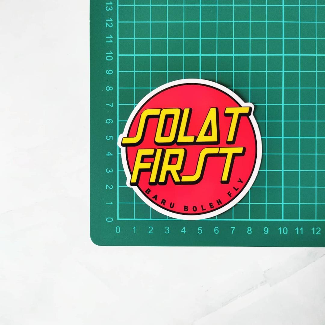 SOLAT FIRST (Santa Cruz parody) vinyl sticker, Motorcycles, Motorcycle ...