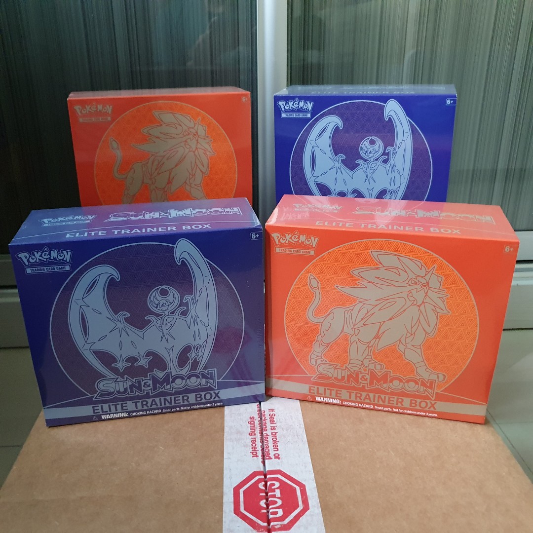 Sun And Moon Etb Pokemon Tcg Elite Trainer Box Hobbies Toys Toys Games On Carousell