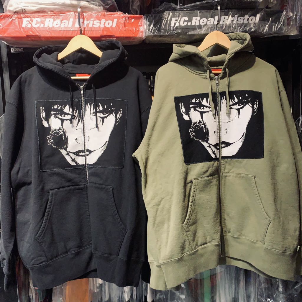 Supreme FW21 the crow zip up HOODED SWEATSHIRT 衛衣外套