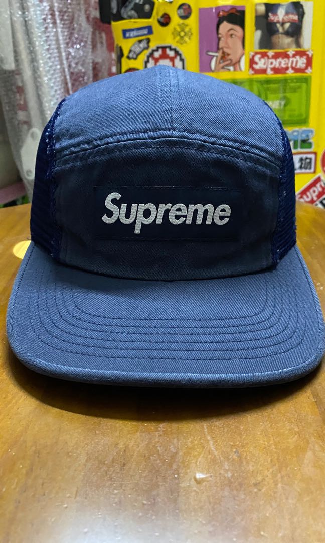 supreme mesh side panel camp cap