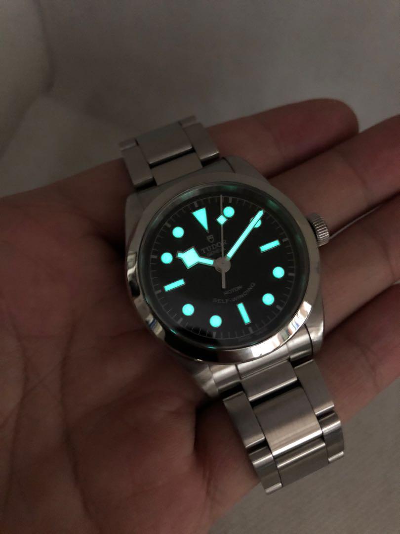 Tudor black hot sale bay 36 lume