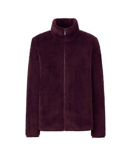 fluffy yarn fleece jacket