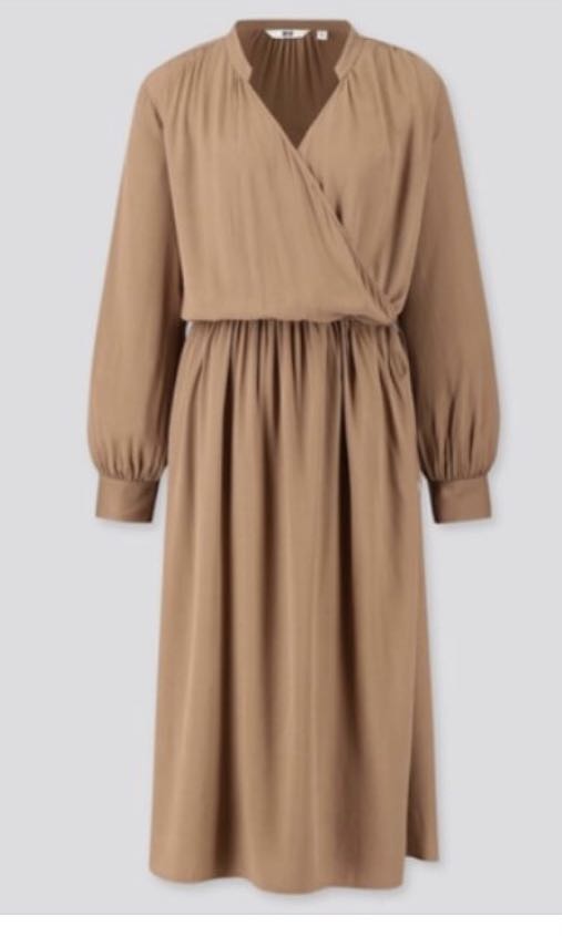 Uniqlo wrap dress, Women's Fashion ...
