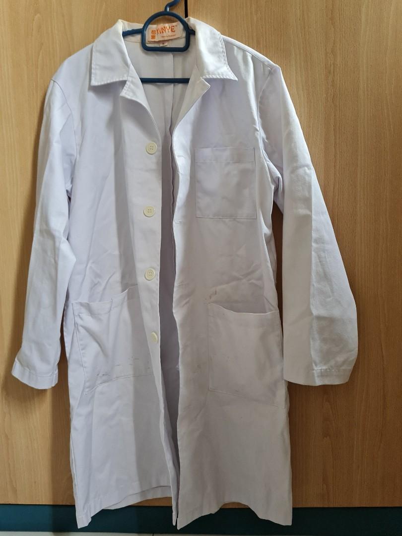 White thick lab coat