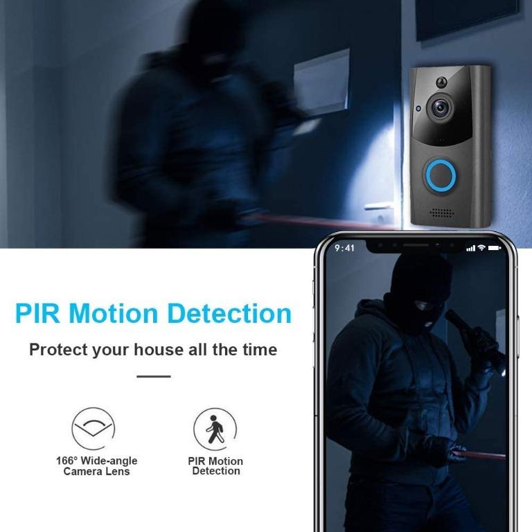 Wireless Video Doorbell Innotic Free Cloud Storage Smart Doorbell
