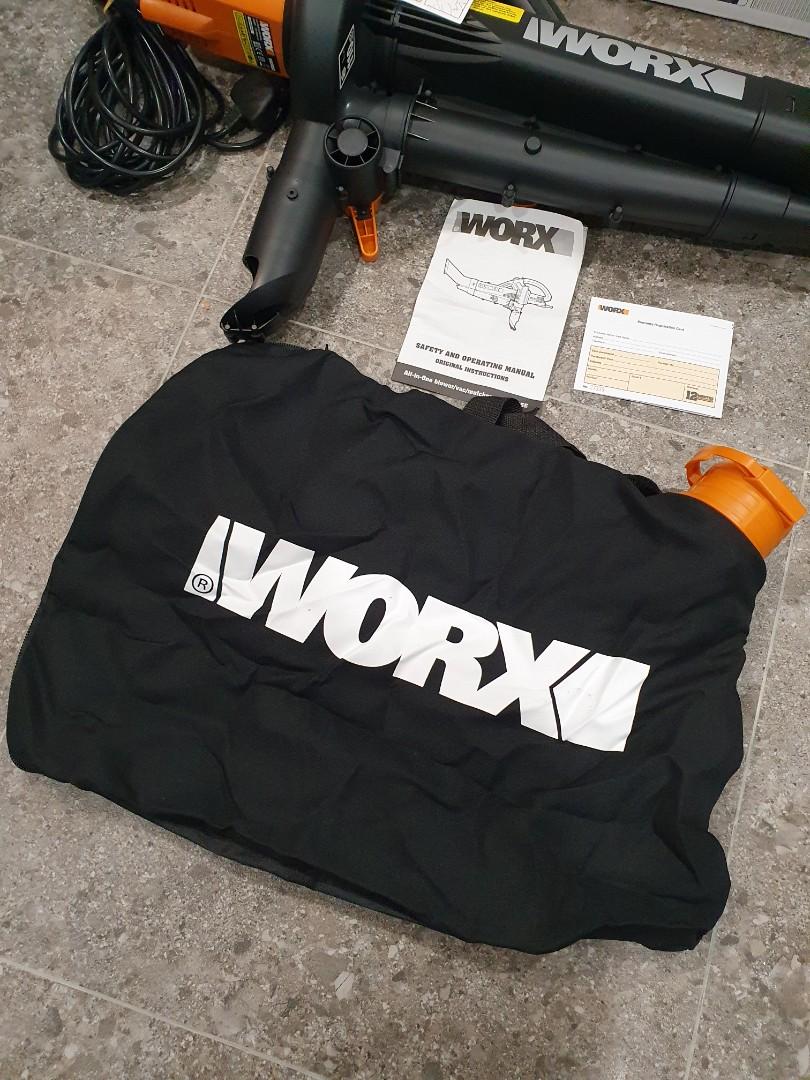 WORX WG505E TRIVAC Blower/ Vacuum/ Mulcher (All in one), Furniture