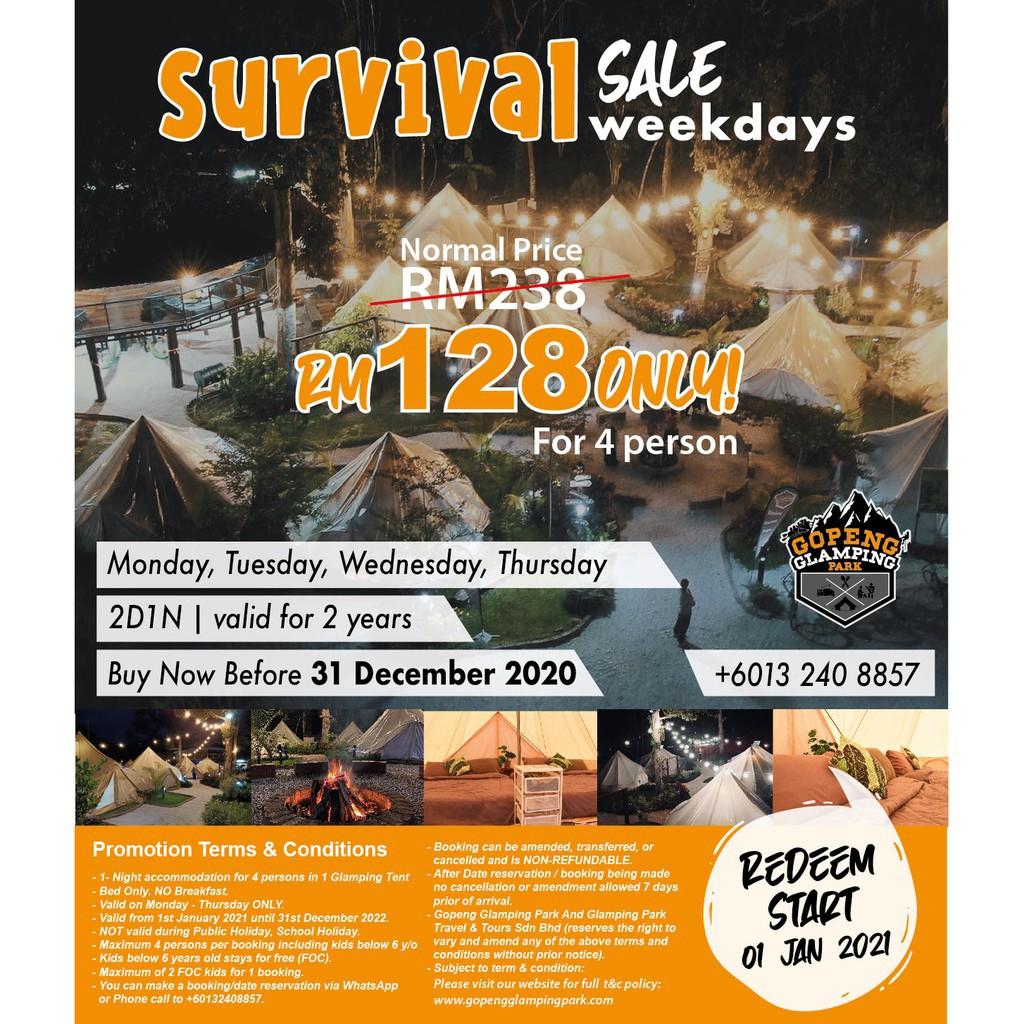 Wts Gopeng Glamping Park Voucher Tickets Vouchers Attractions Tickets On Carousell