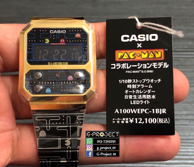 【特価店】カシオ　パックマン　A100WEPC-1BJR 未開発　レア品　Pac-Man 時計