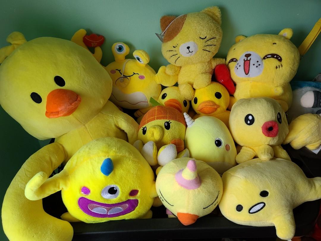 Yellow online stuffed toy