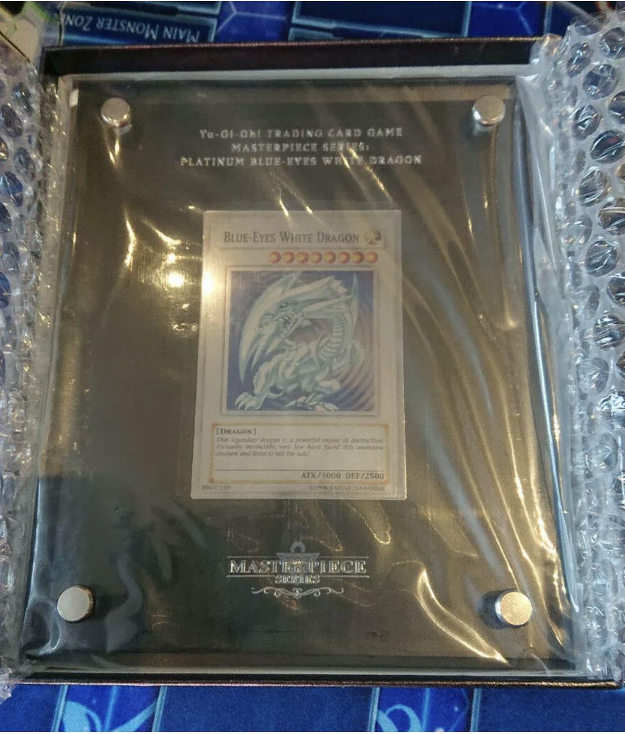 遊戯王 英語 MASTERPIECE 純銀ブルーアイズ PLATINUM 遊戯王OCG】プラチナカラーのブルーアイズホワイトドラゴンが