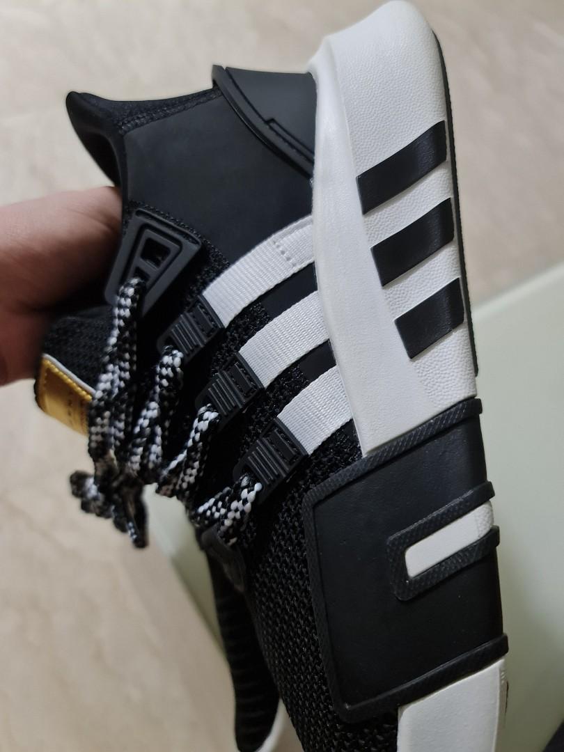 Adidas EQT Bask ADV Black Gold Men s Fashion Footwear Sneakers