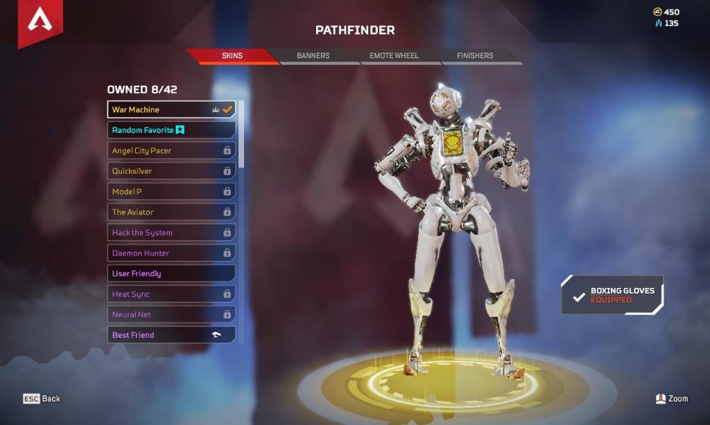 Apex Legends Account Pathfinder Heirloom War Machine Video Gaming Video Games On Carousell