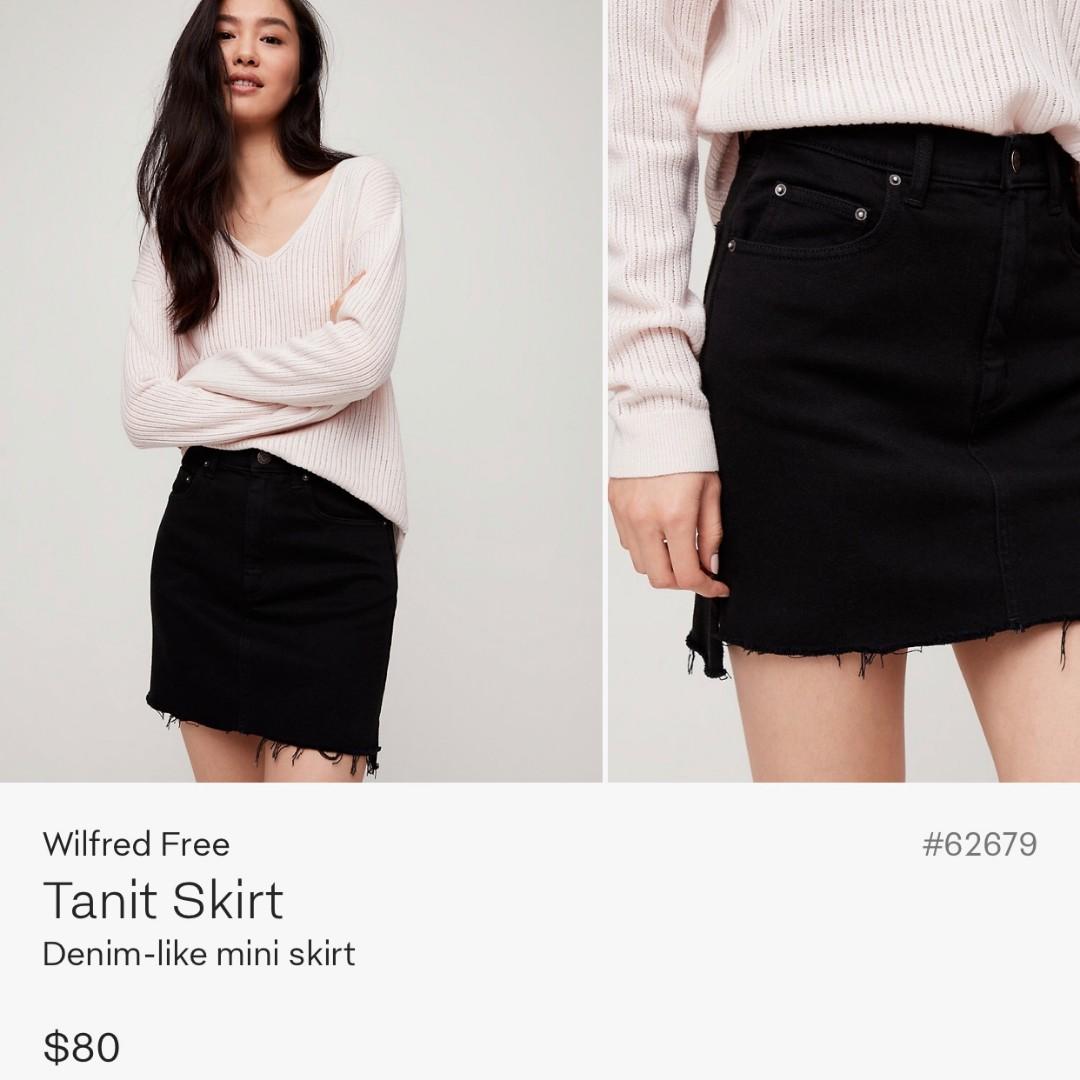 Wilfred free denim top skirt
