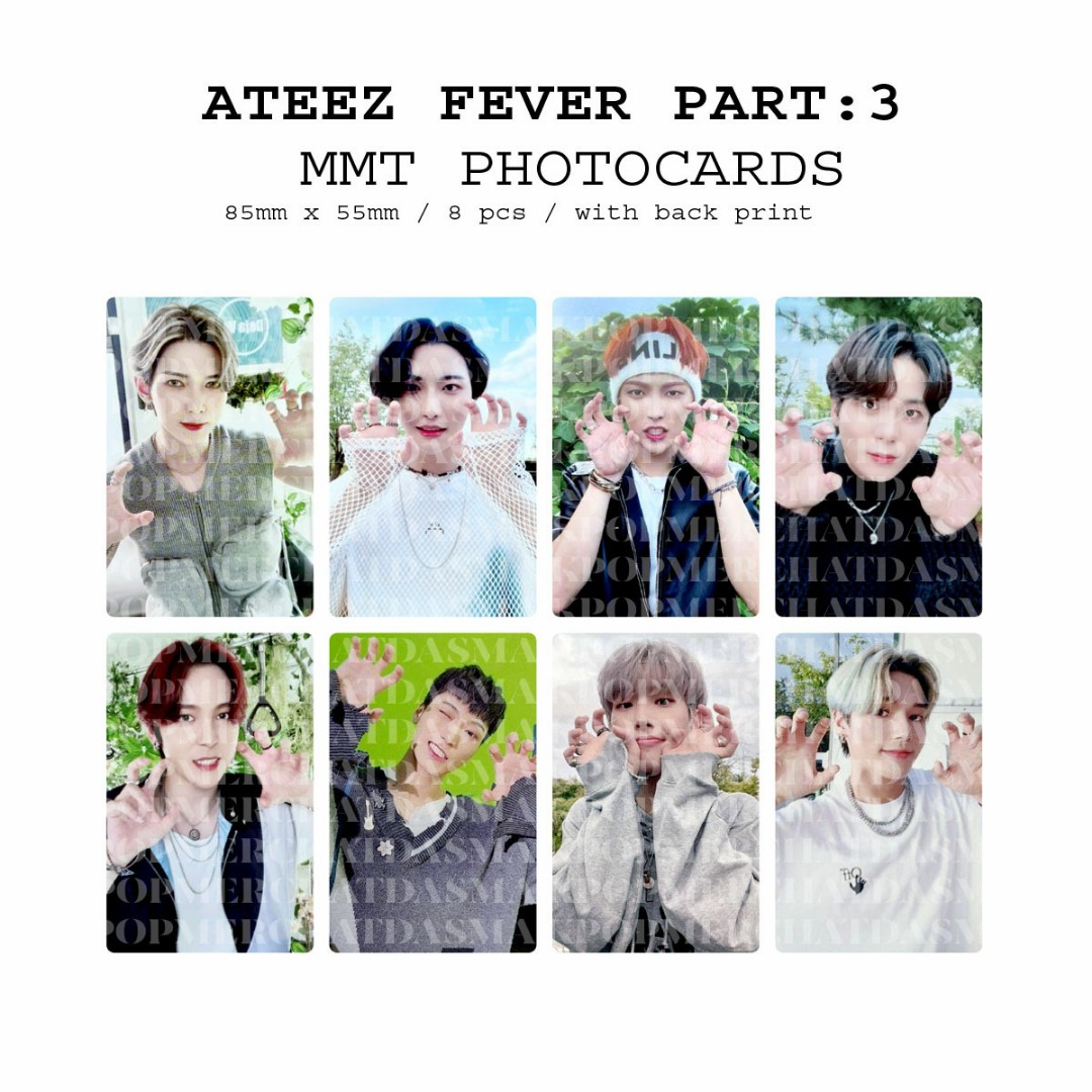 ATEEZ FEVER PART:3 MMT/MUSIC ART PHOTOCARDS, Hobbies & Toys